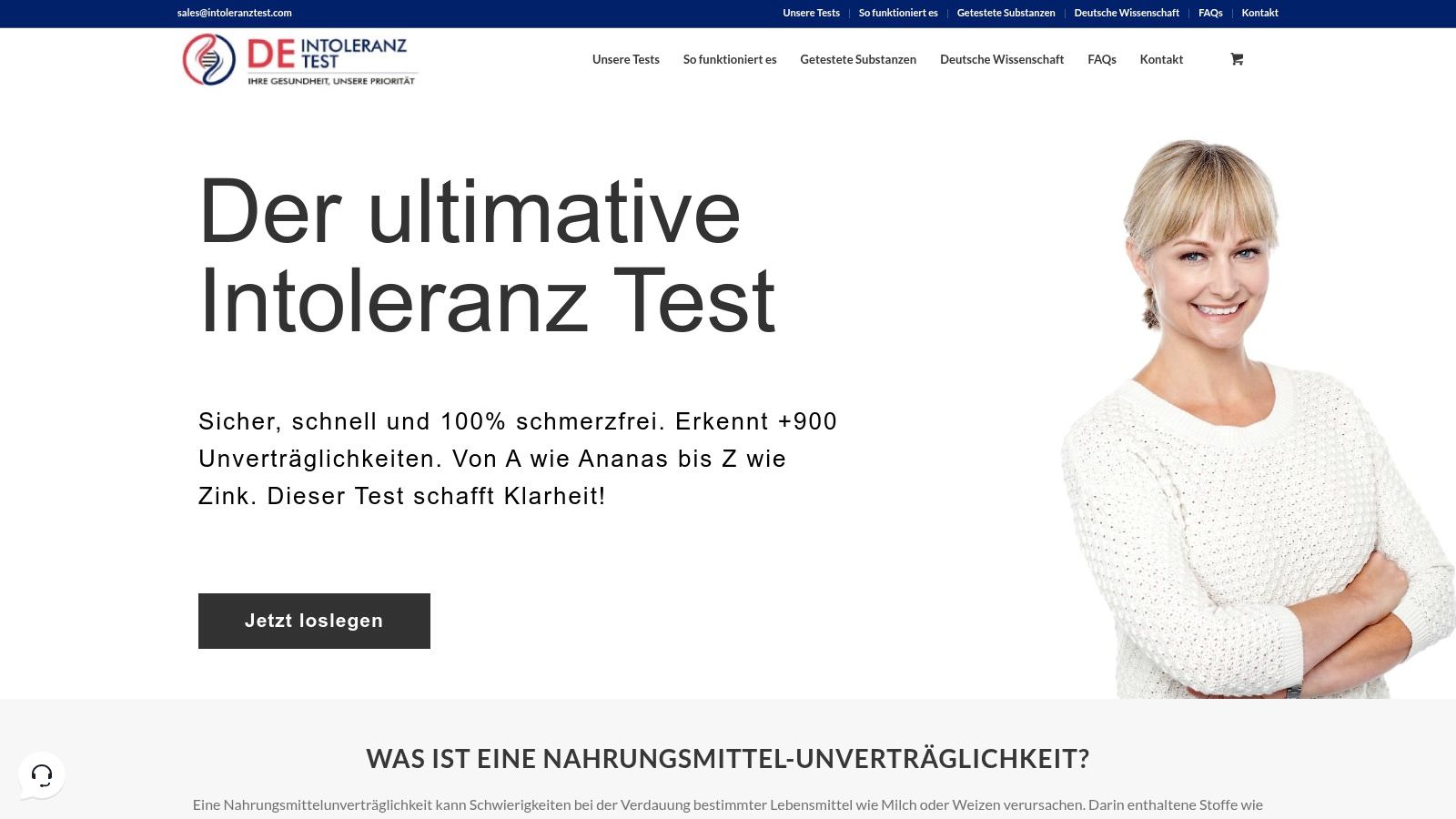 IntoleranzTest Website