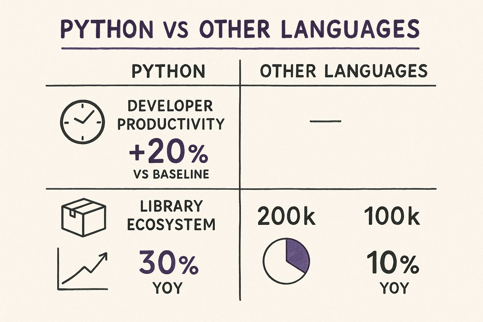 Infographic about app development with python