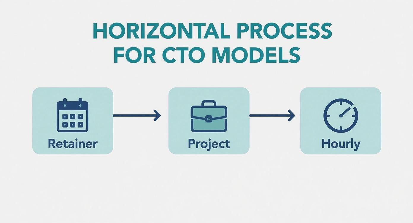 Infographic about fractional cto services