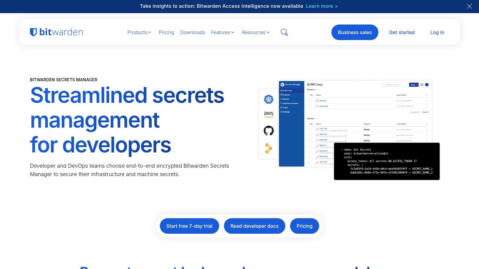 Bitwarden Secrets Manager