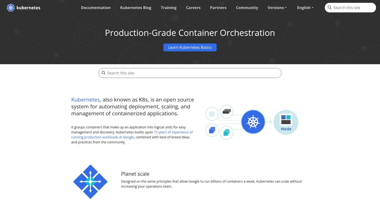 Kubernetes (upstream, open source)