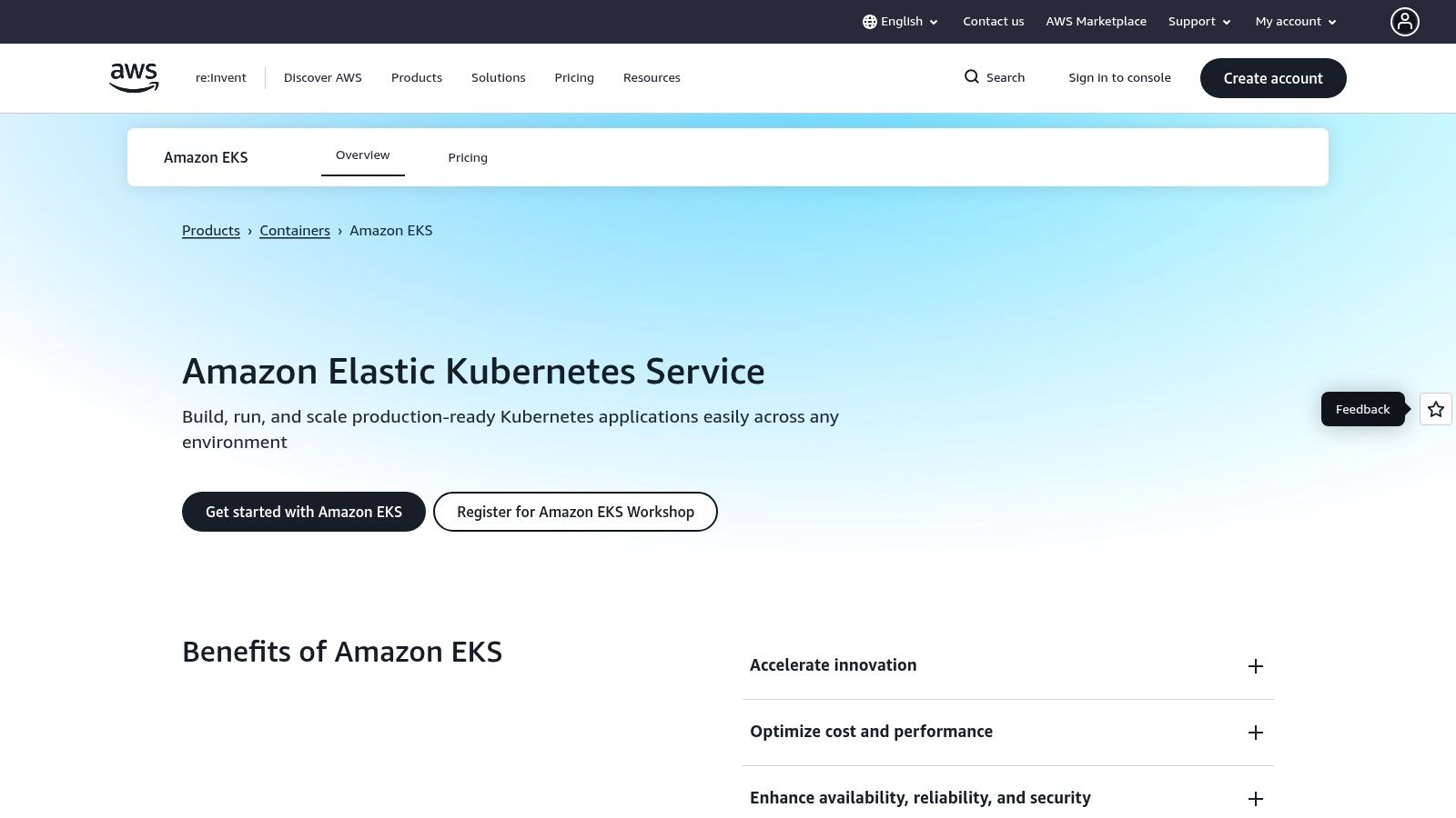 Amazon Elastic Kubernetes Service (EKS)