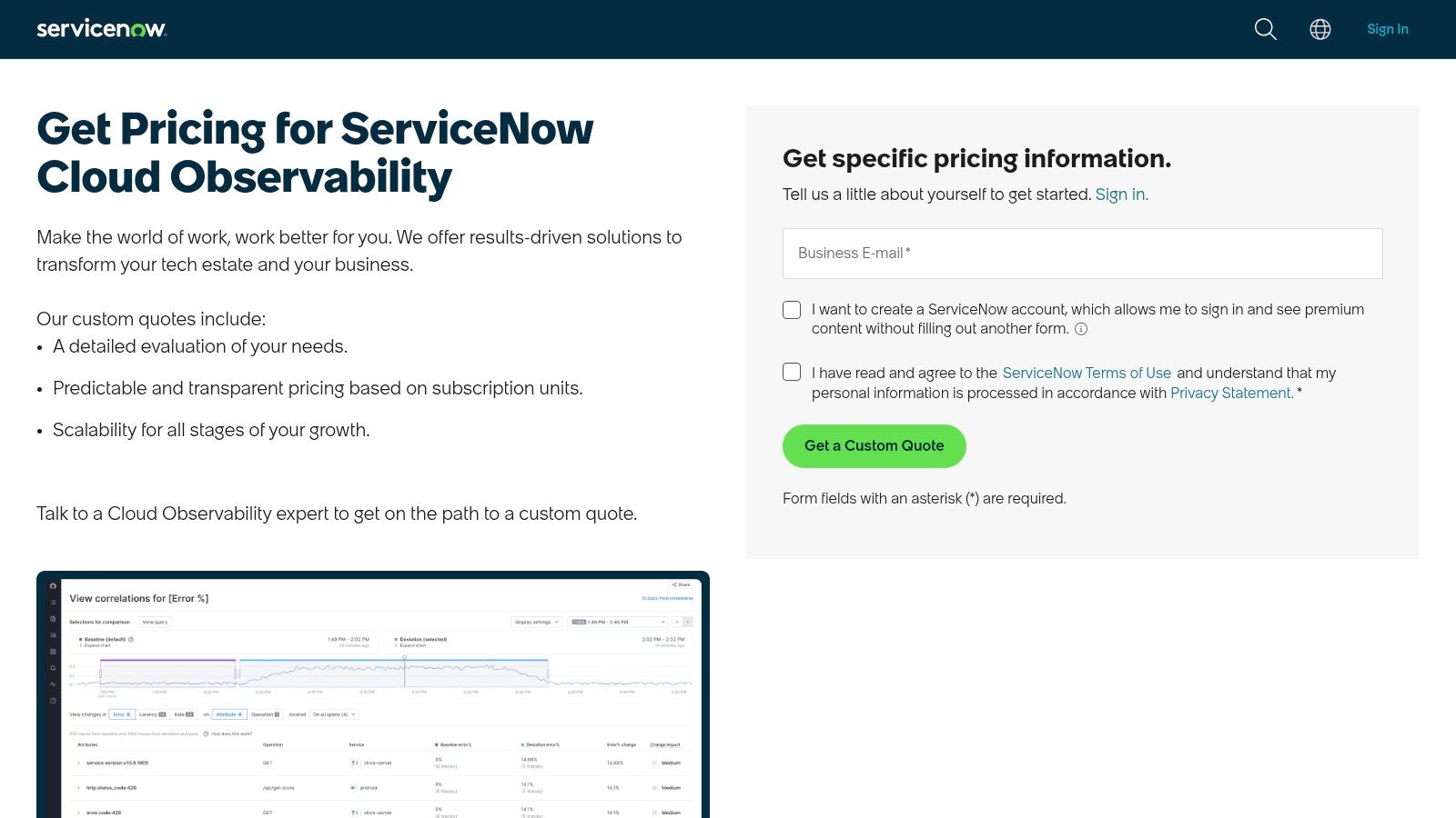 ServiceNow Cloud Observability (formerly Lightstep)