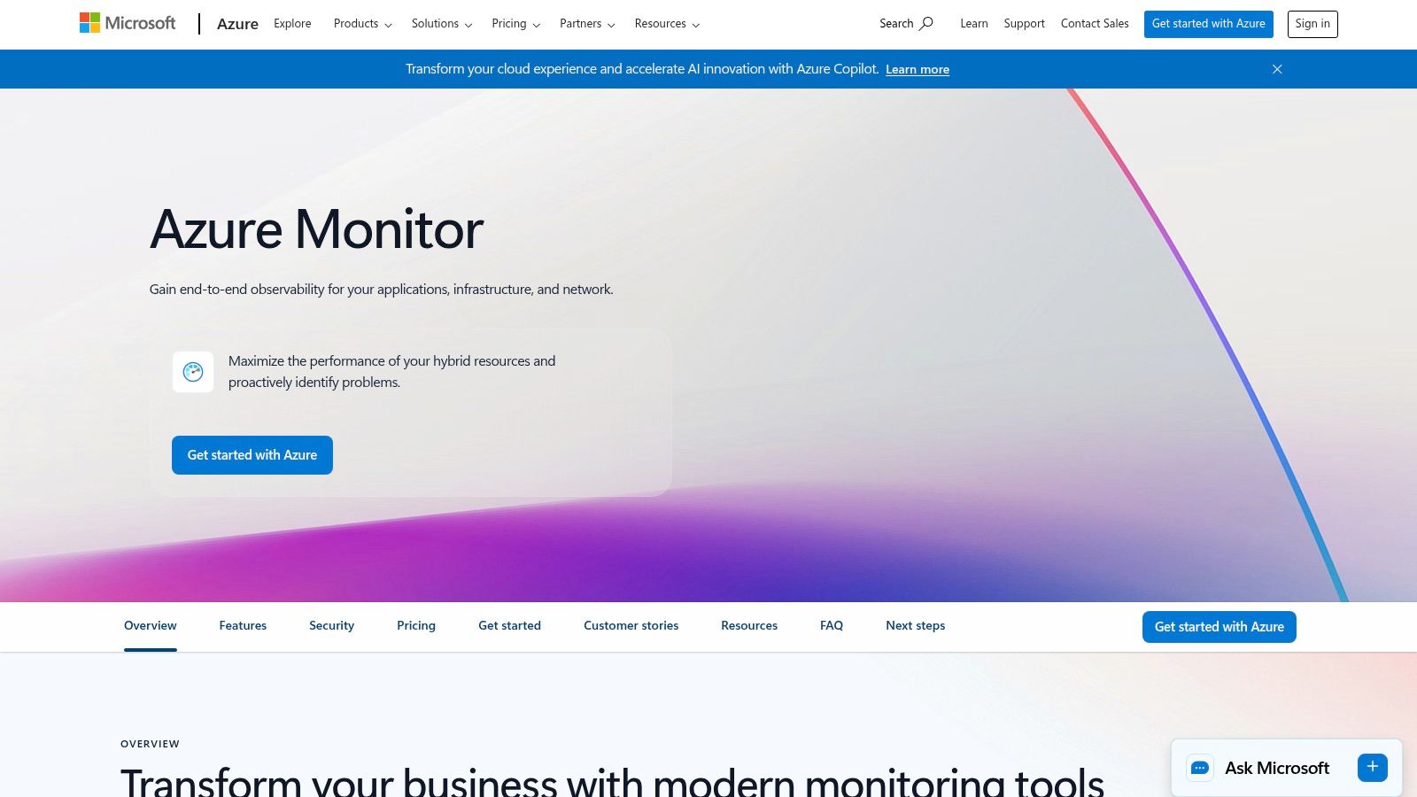 Azure Monitor – Application Insights (Microsoft Azure)