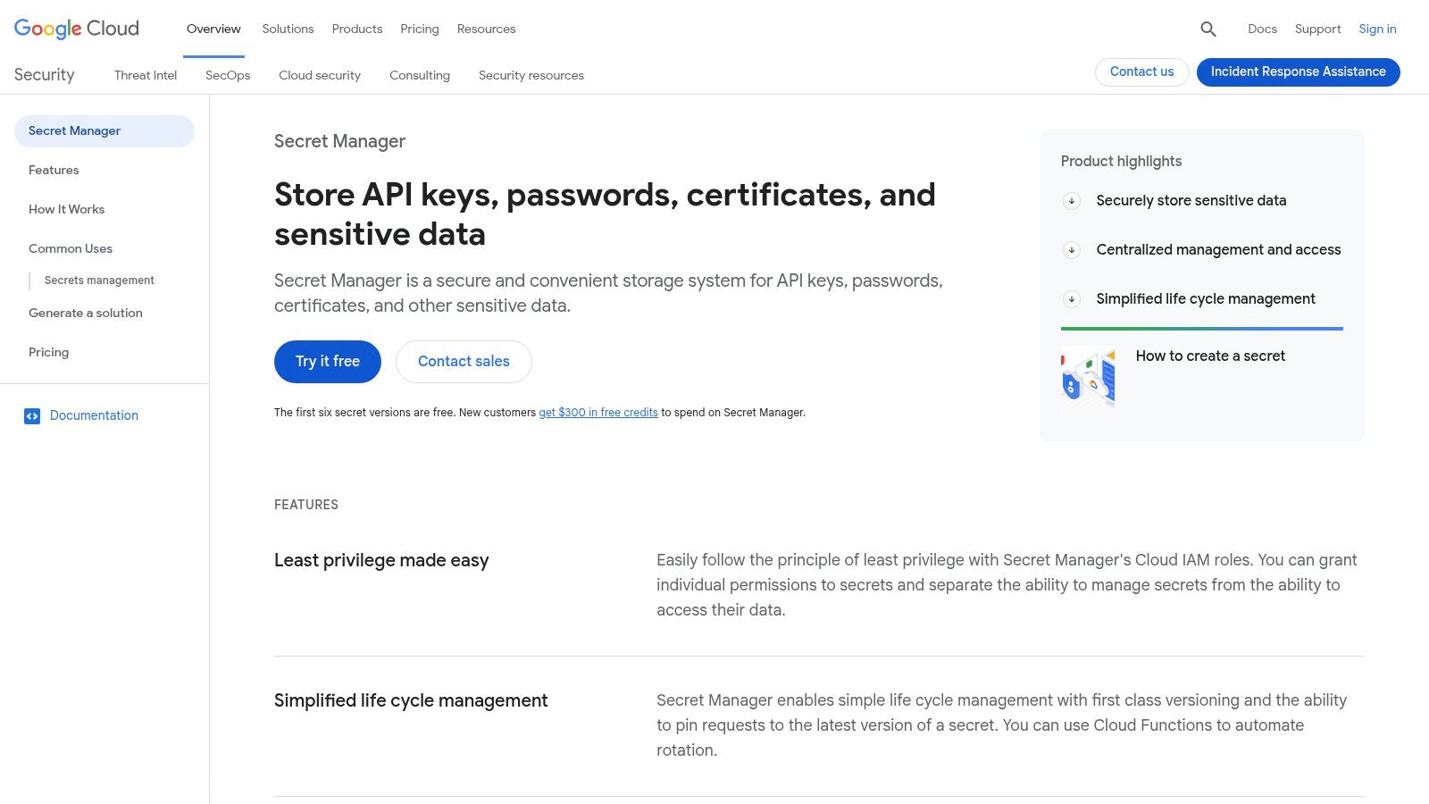 Google Cloud Secret Manager