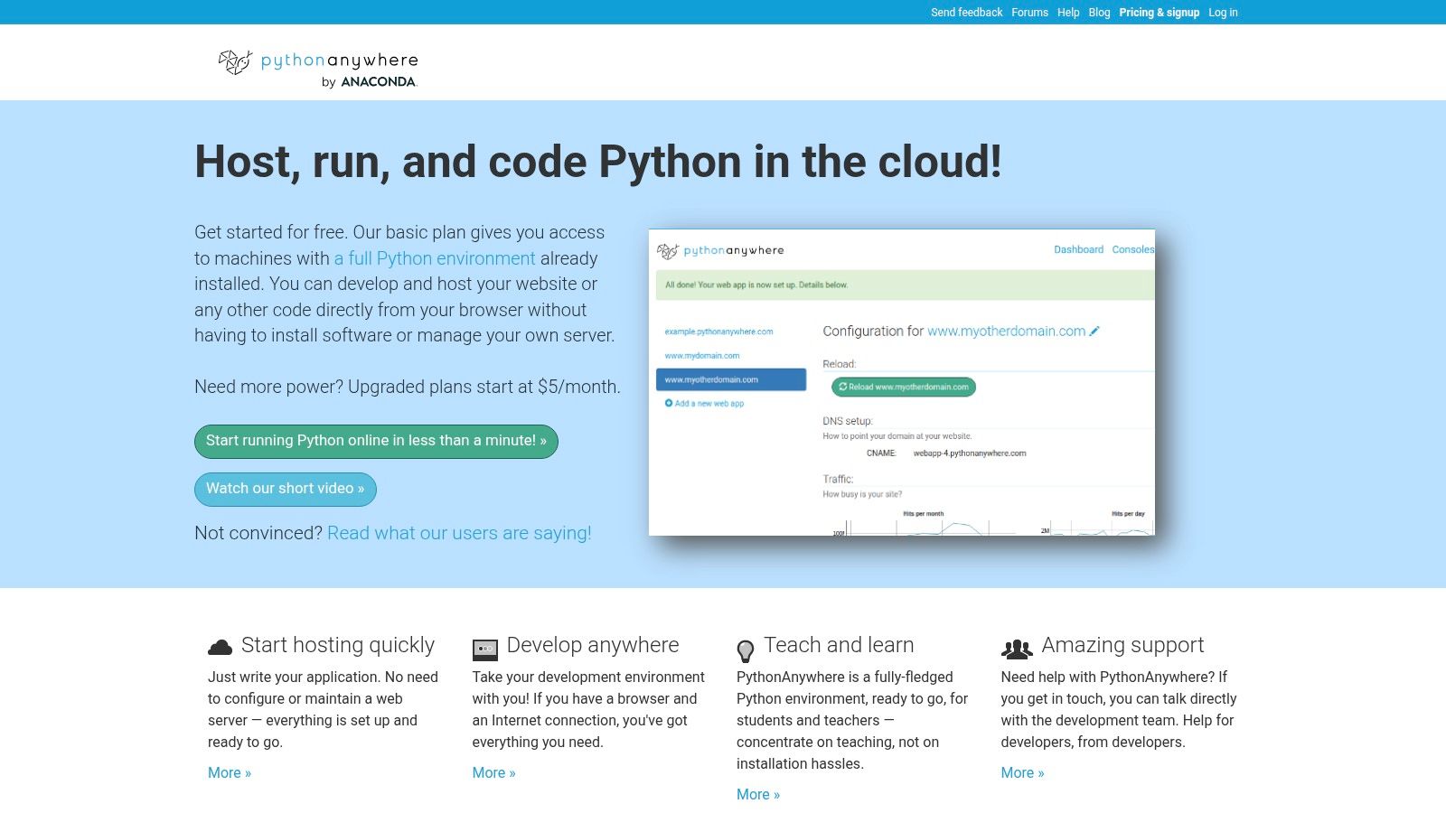 PythonAnywhere: The In Browser Django Playground
