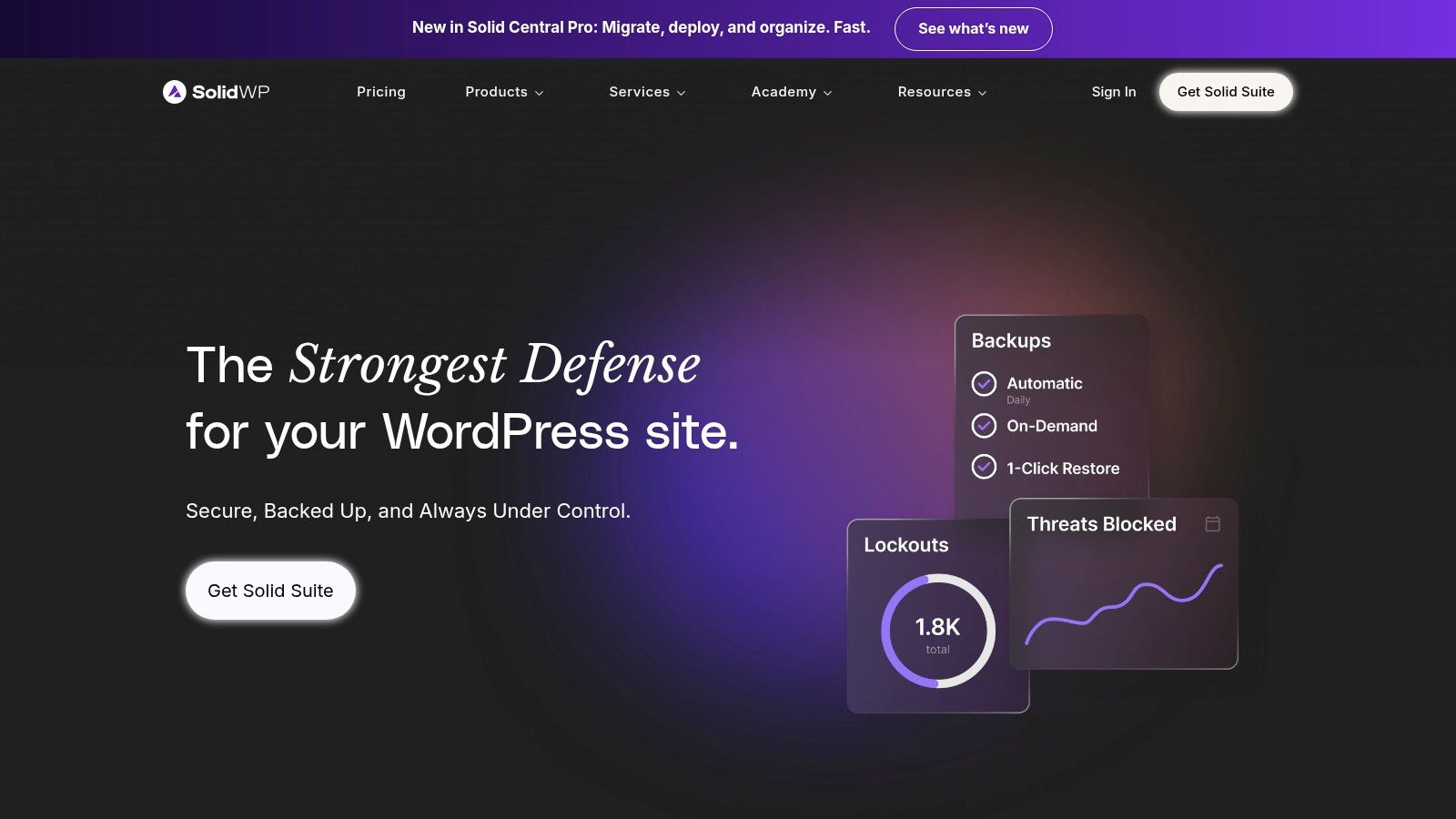 Solid Backups (formerly BackupBuddy)