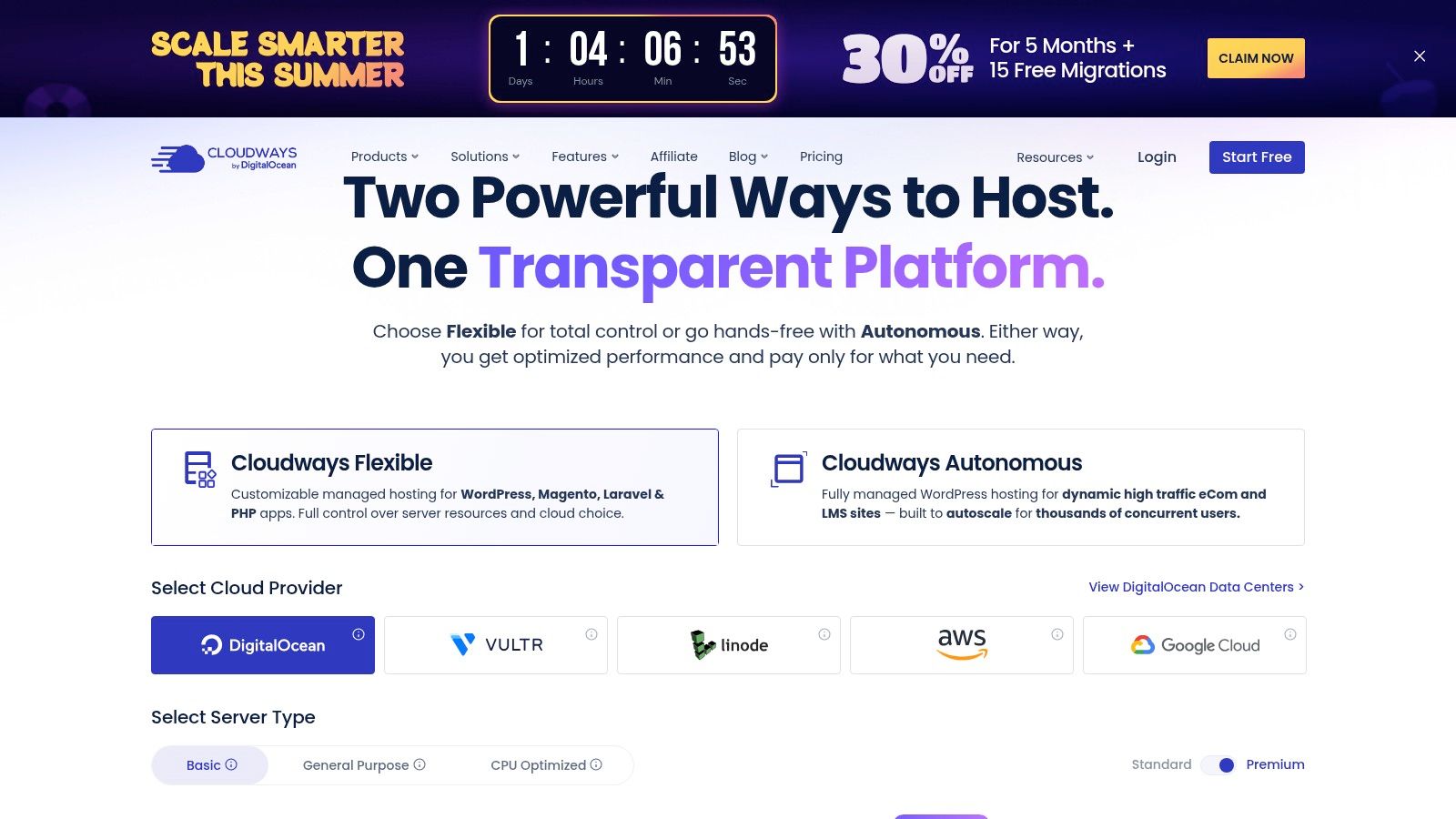 Cloudways (UK/EU-friendly, multi-cloud)