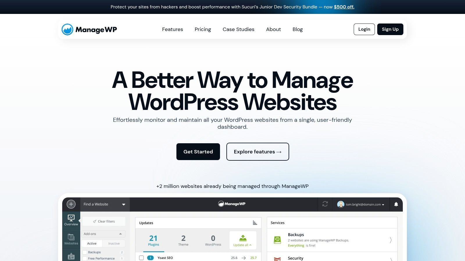 ManageWP Backups (by GoDaddy)