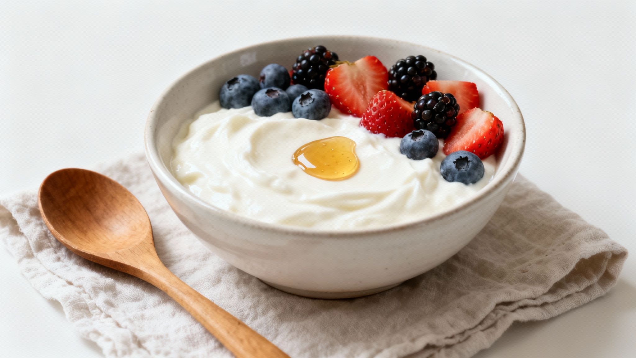 Greek Yogurt with Berries and Honey
