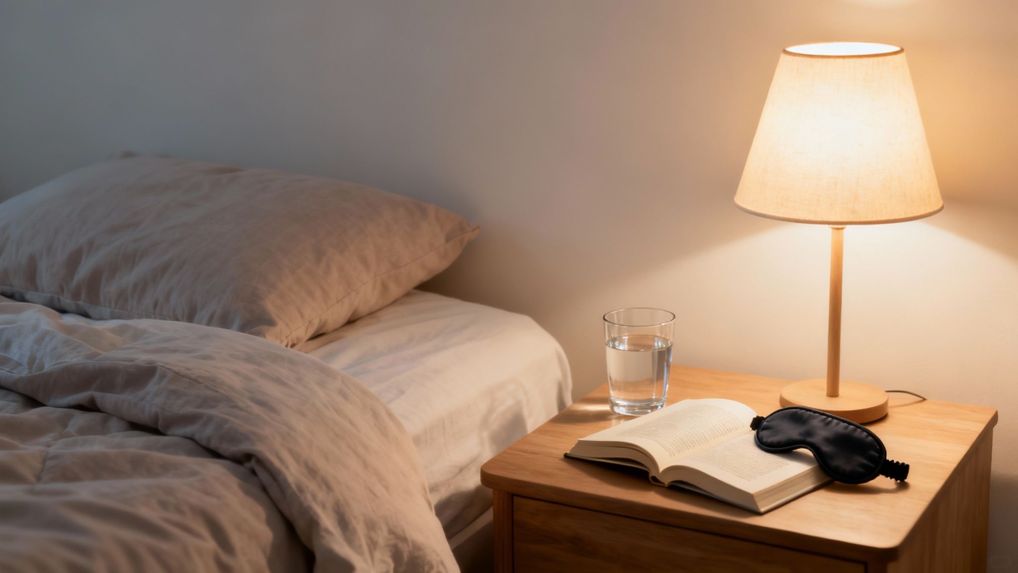 A person sleeping peacefully in a comfortable bed, symbolizing rest and recovery.