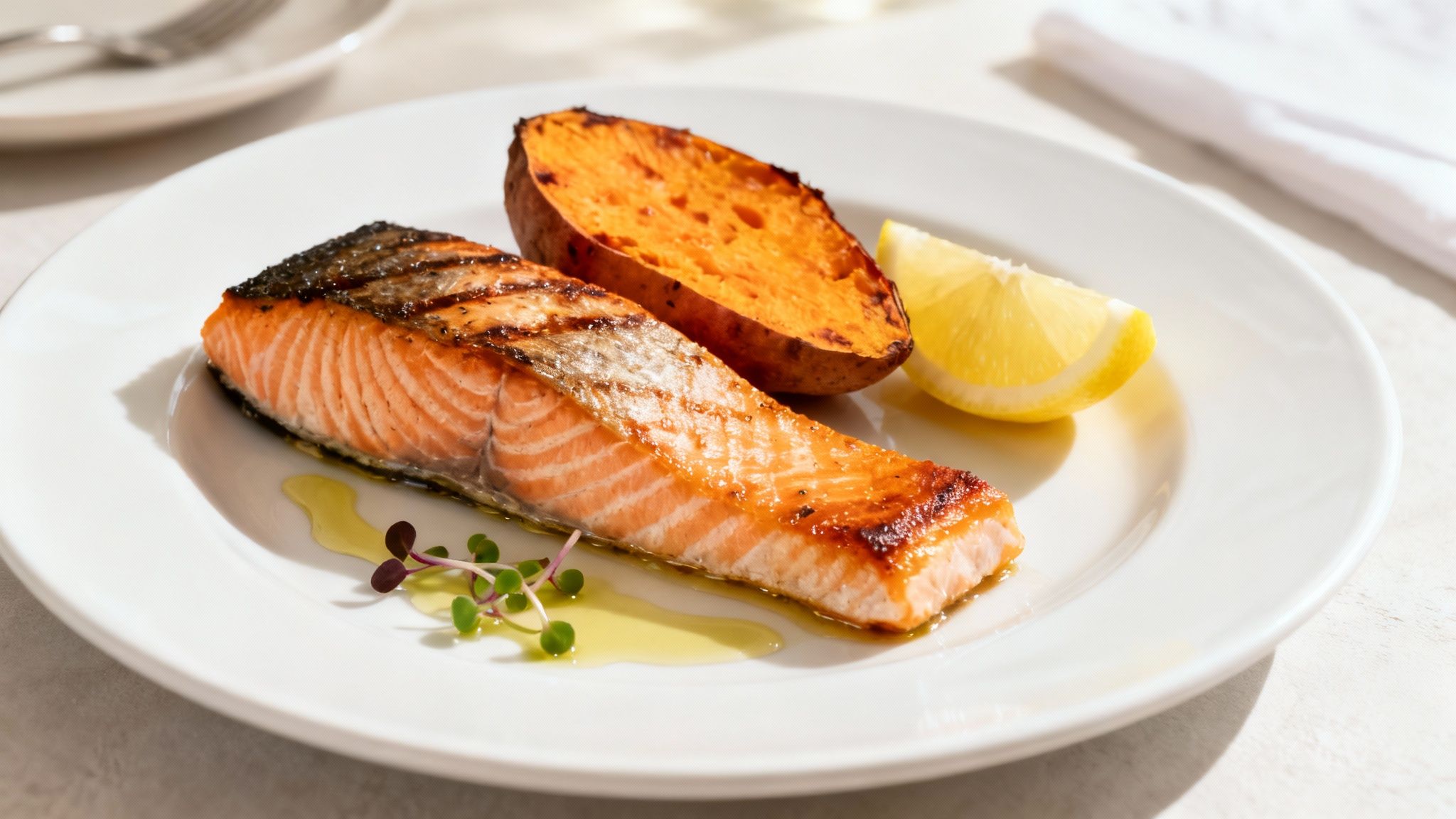 Salmon with Sweet Potato