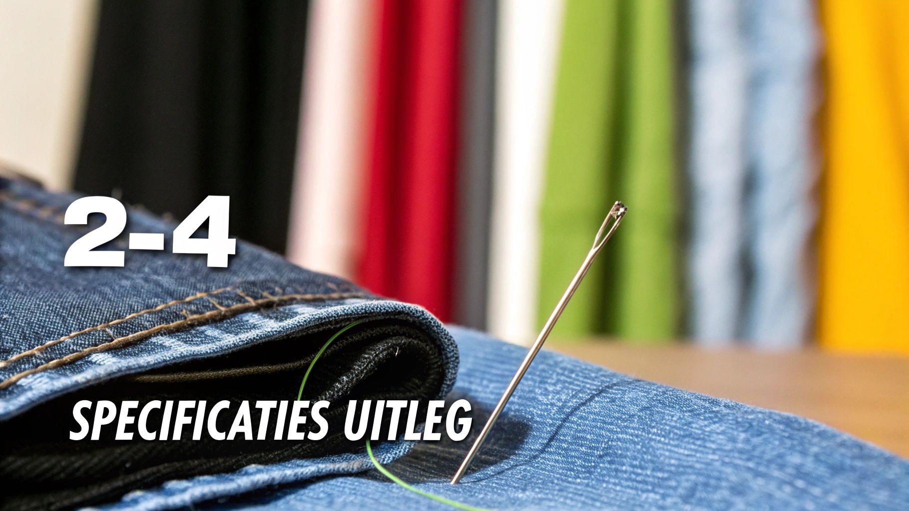 Close-up van de steekselectie op de Singer Heavy Duty 4423.