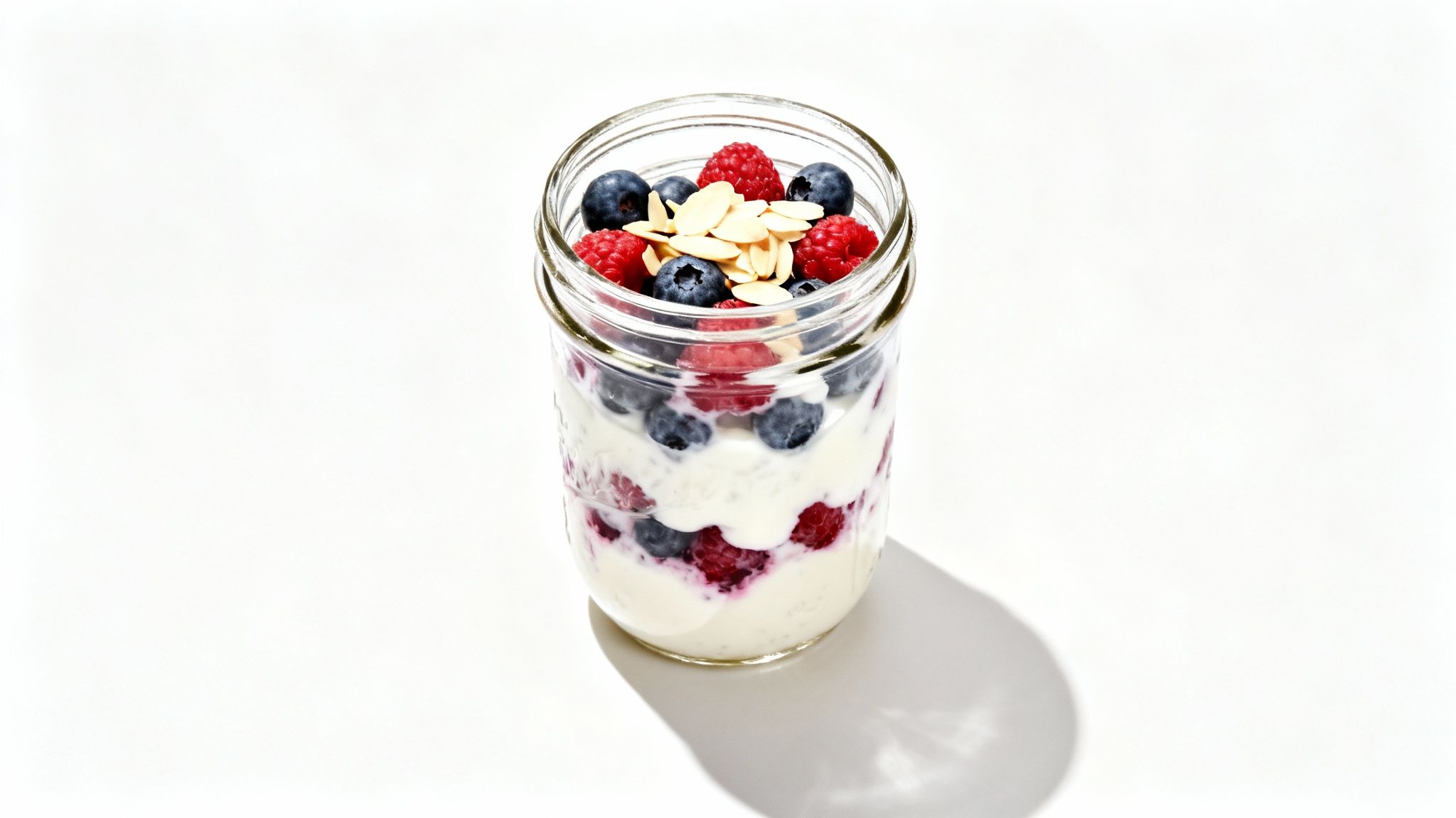 Griechischer Joghurt-Parfait mit Beeren