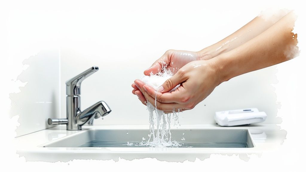 Infection warning signs illustration