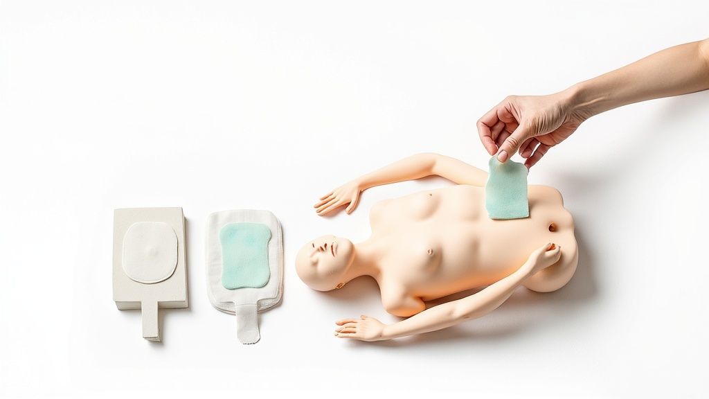 Sterile glove application and handwashing demonstration