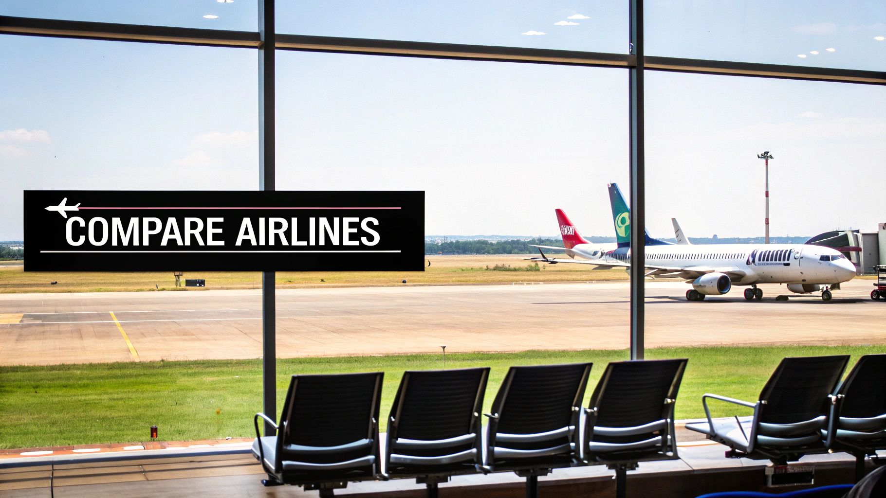 Plane wing flying over tropical clouds and islands