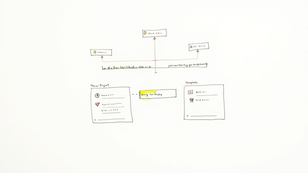 Advanced customizations dashboard in Notion showing progress bars and linked databases.