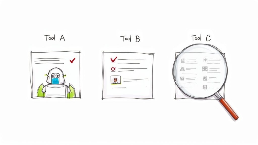A person at a desk using a laptop with time tracking software displayed on the screen, showing charts and timers.