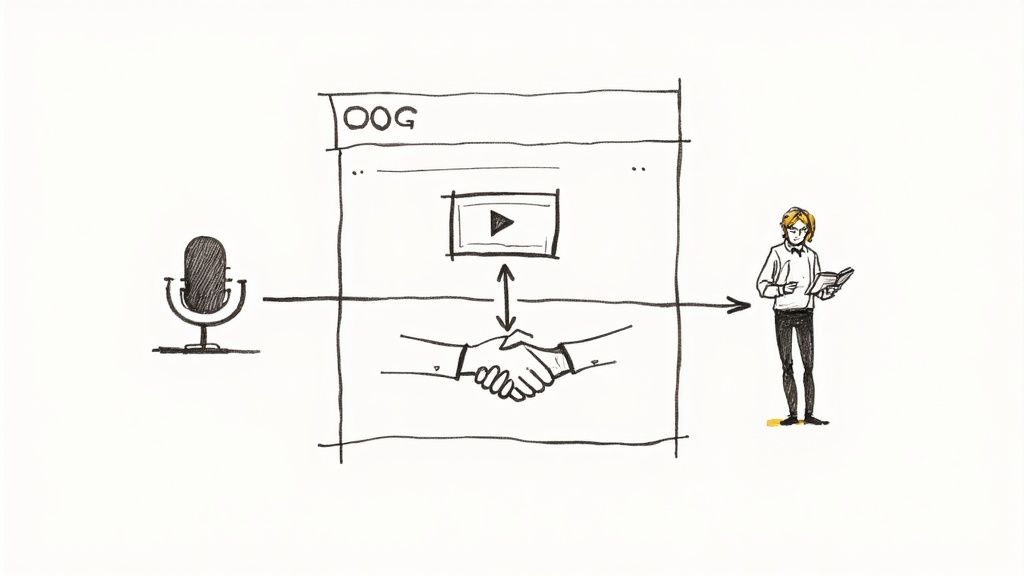 Two professionals shaking hands, signifying a successful partnership