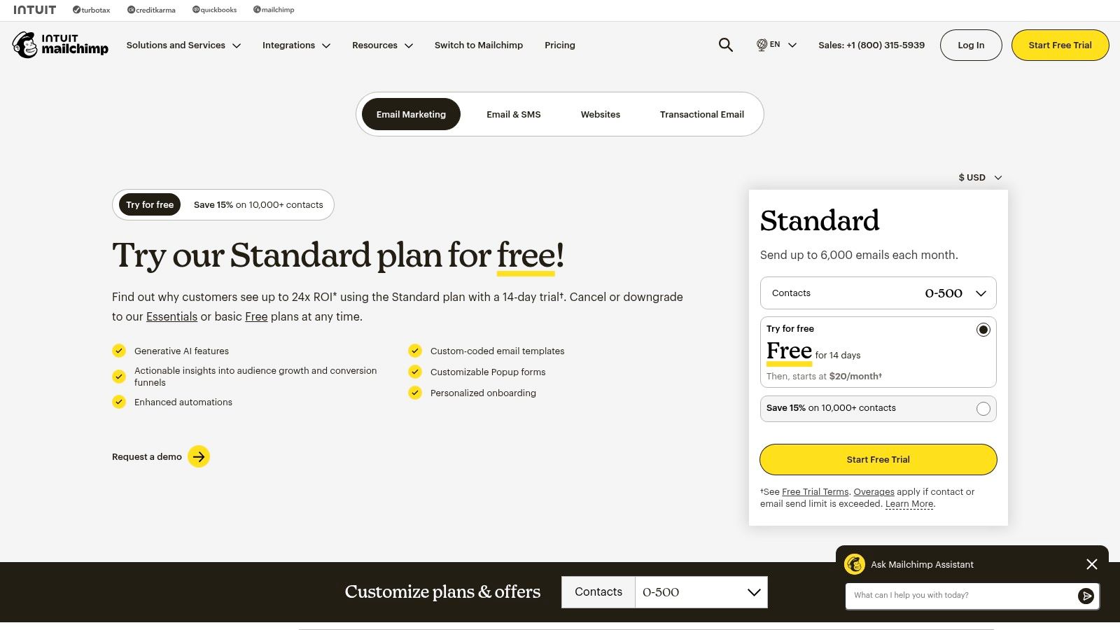 Mailchimp (by Intuit)