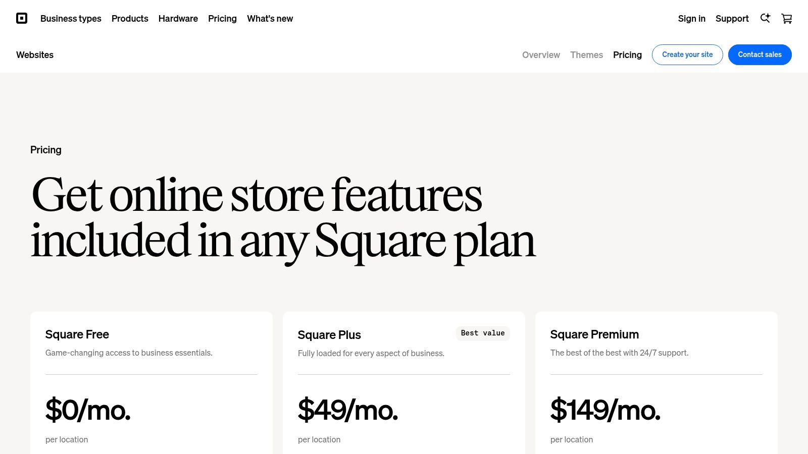 Square Online (Square/Weebly)