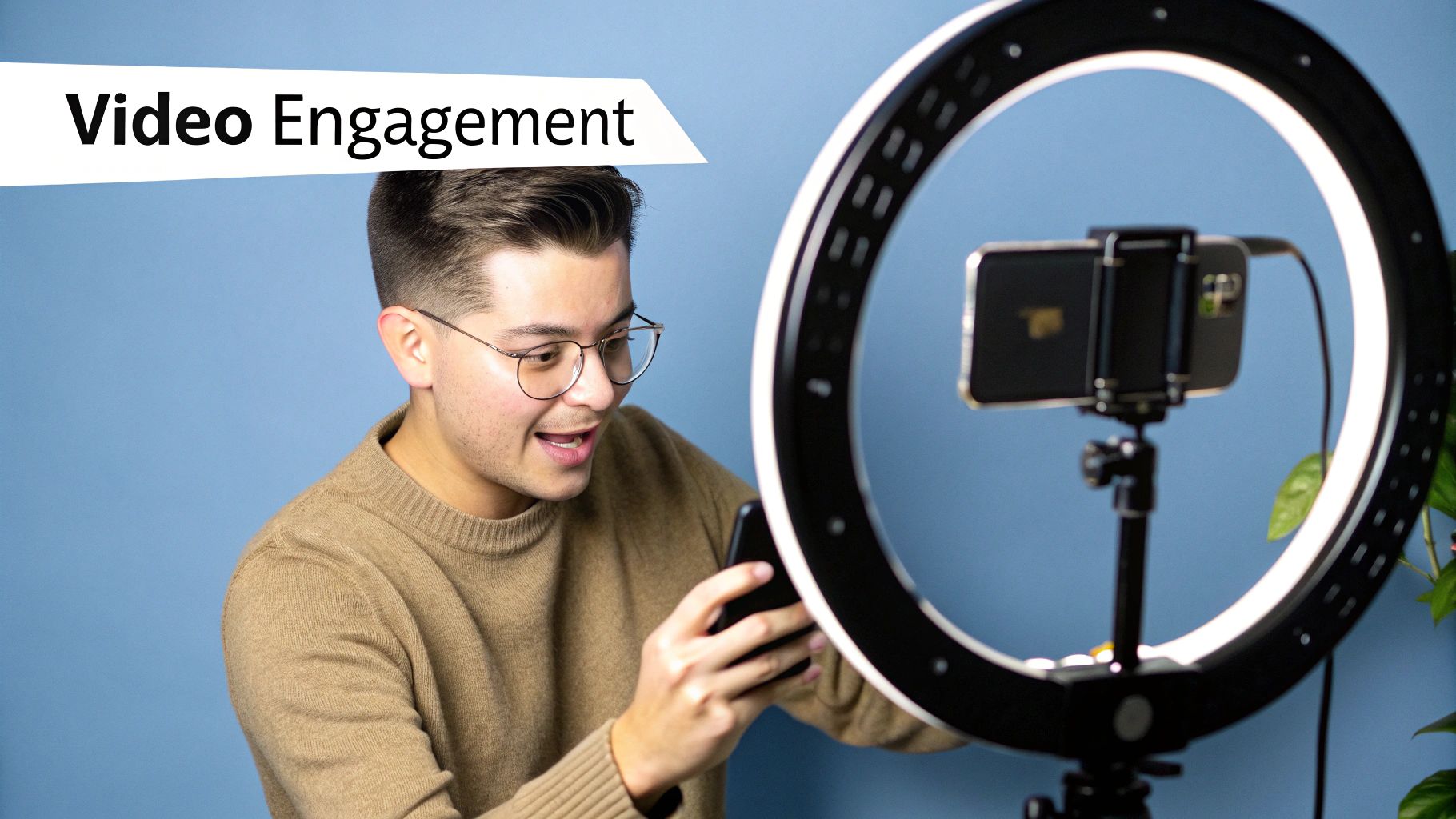 A person creating a video content strategy on a whiteboard