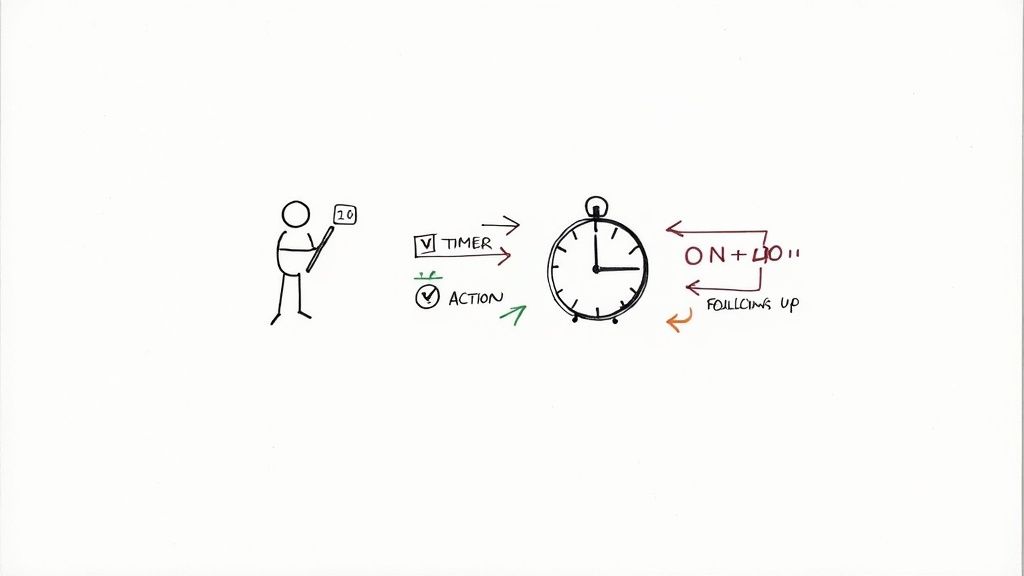 A team collaborating effectively during a weekly meeting