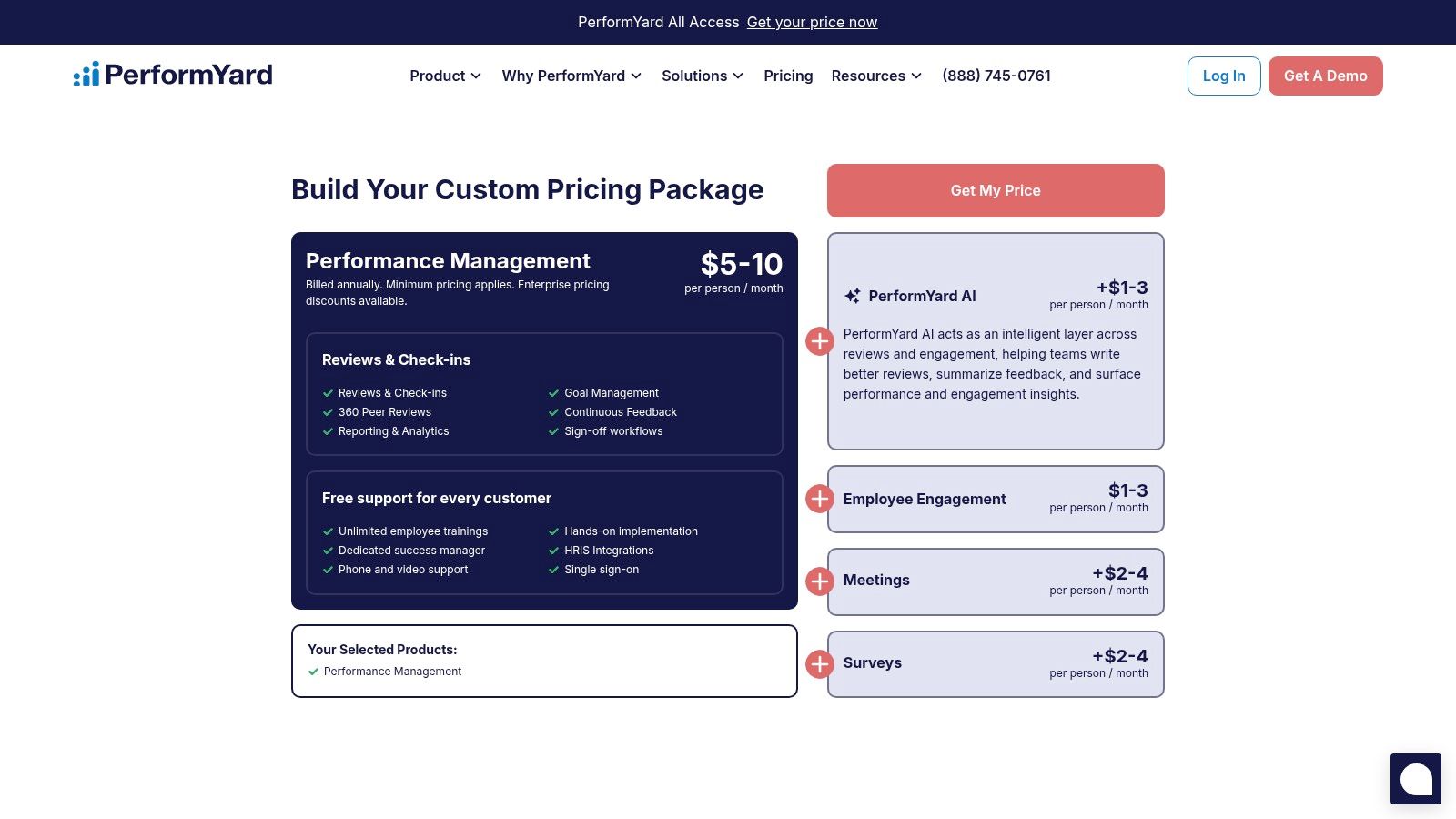 PerformYard – Purpose‑built performance management