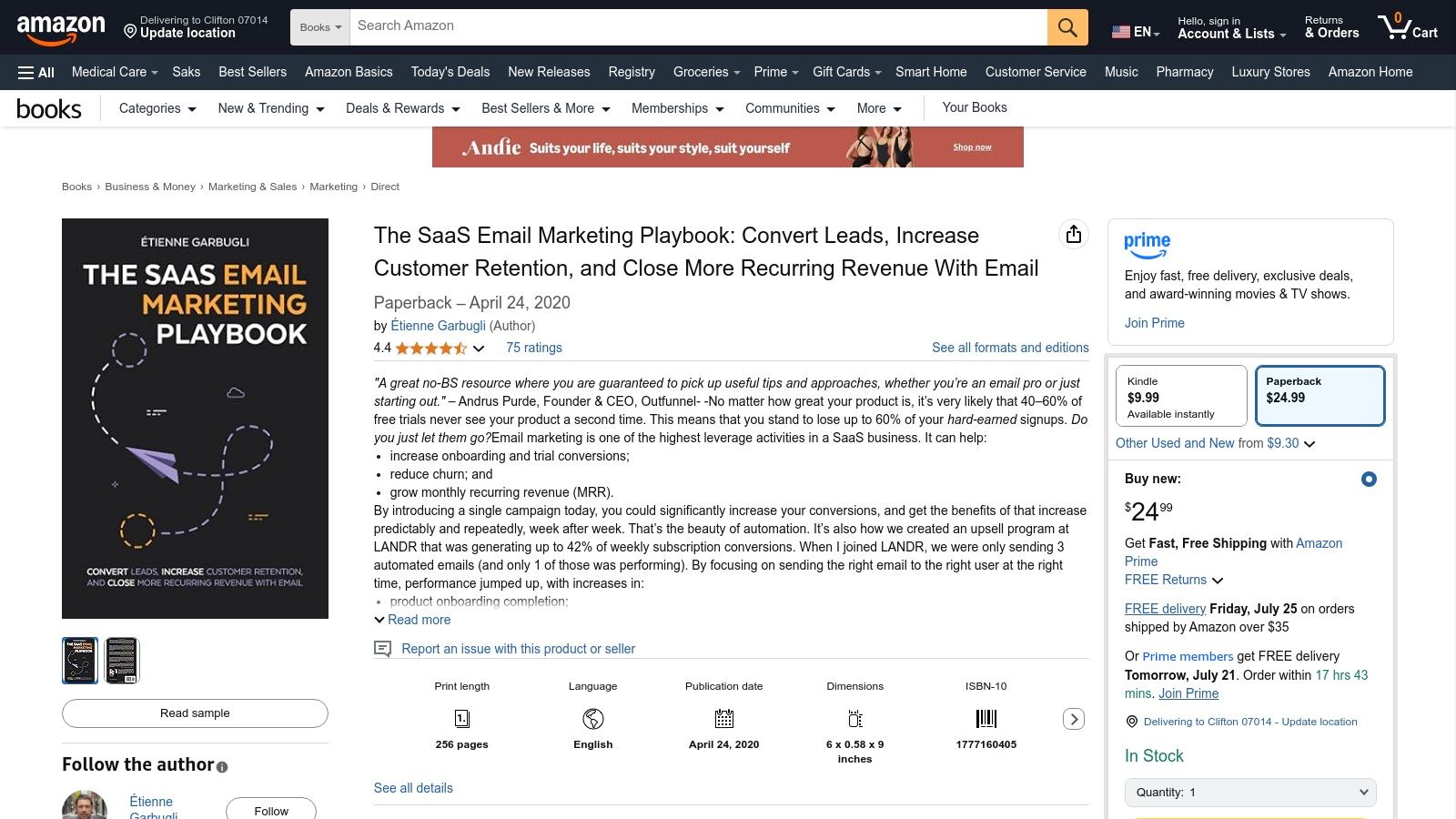 Amazon – The SaaS Email Marketing Playbook by Étienne Garbugli