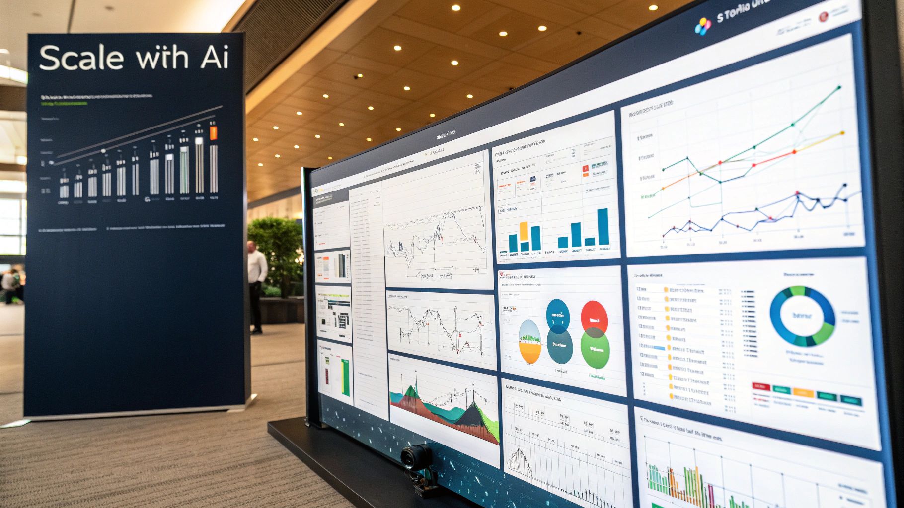 An AI-powered dashboard showing the rapid optimisation of thousands of product pages simultaneously.