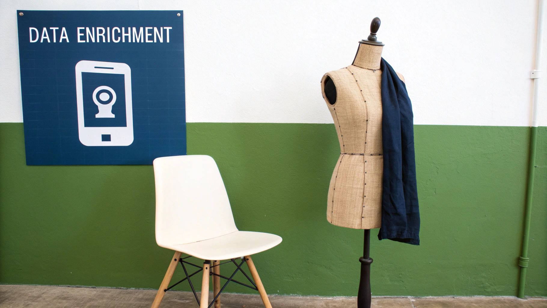 An image showcasing products from different retail sectors like fashion, furniture, and electronics on a clean, modern background.