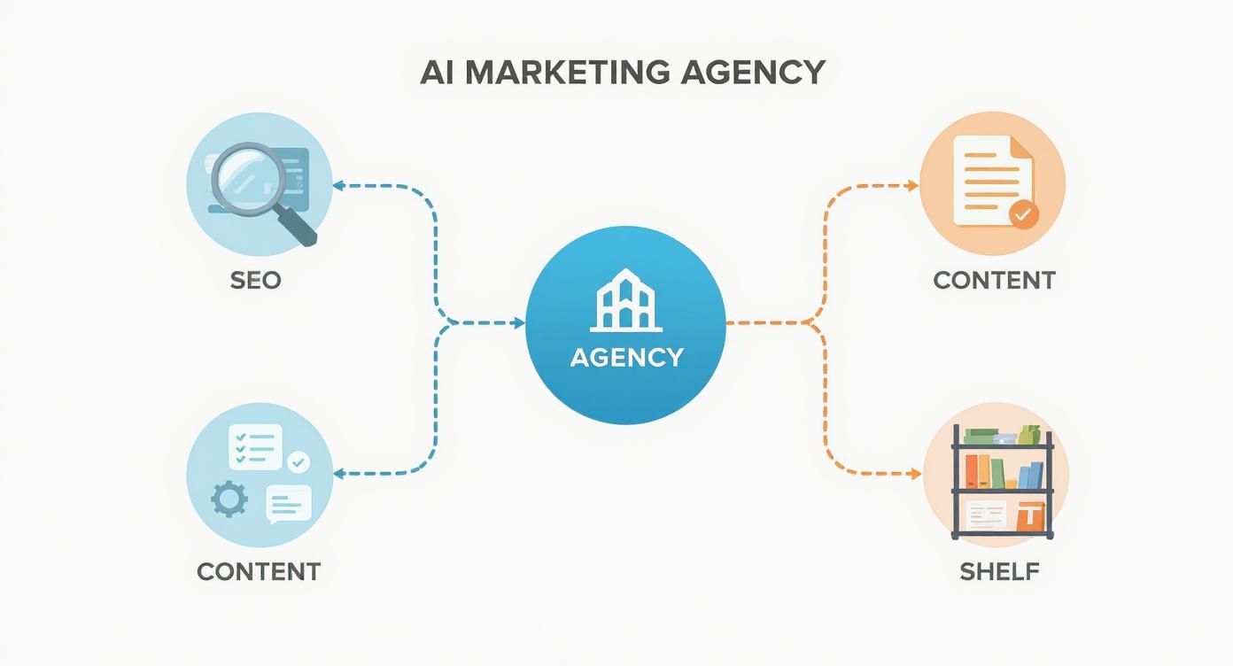 AI marketing agency: Boost eCommerce with AI 1 Infographic about ai marketing agency