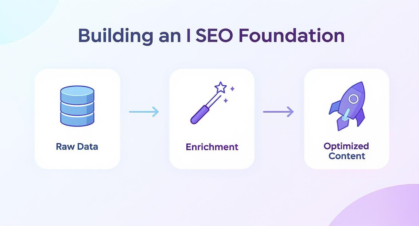 Infographic about ai seo for ecommerce