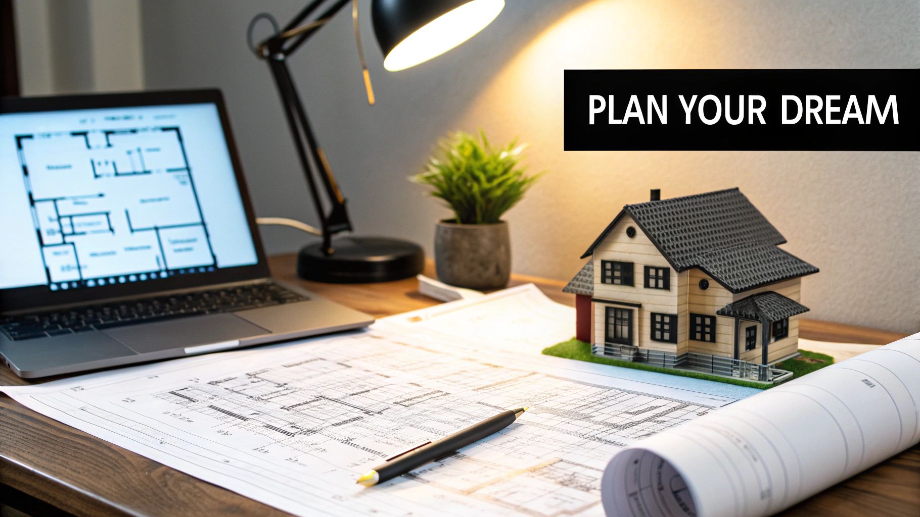 Computer Desk Drawings Lamp