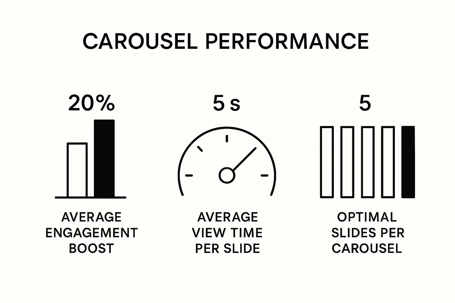 Infographic about how to make a carousel
