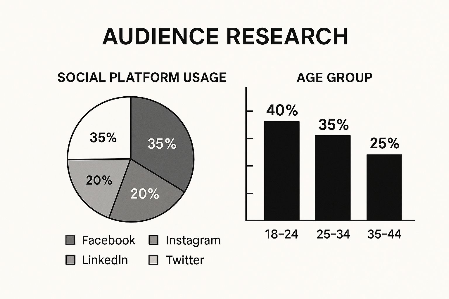 Infographic about social media content planning