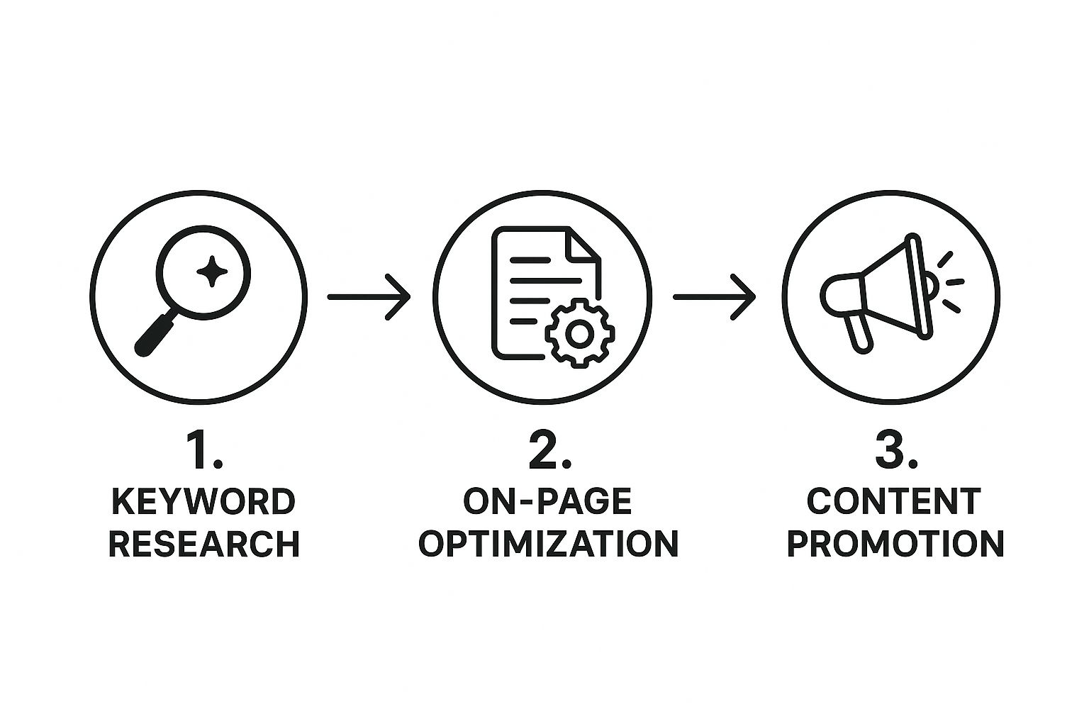 Infographic about how to increase website traffic