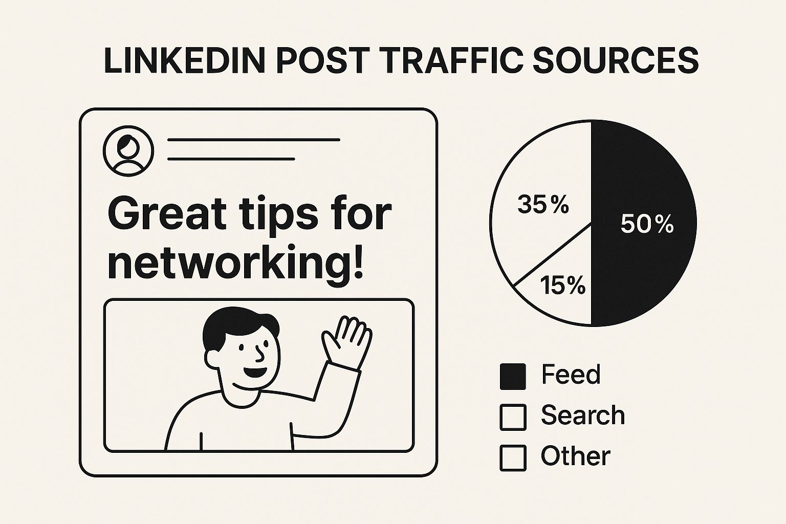 Infographic about formatting linkedin posts