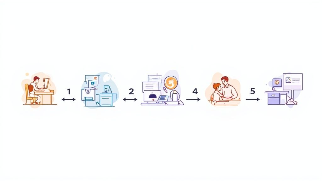 Behind-the-Scenes Company Process Carousel