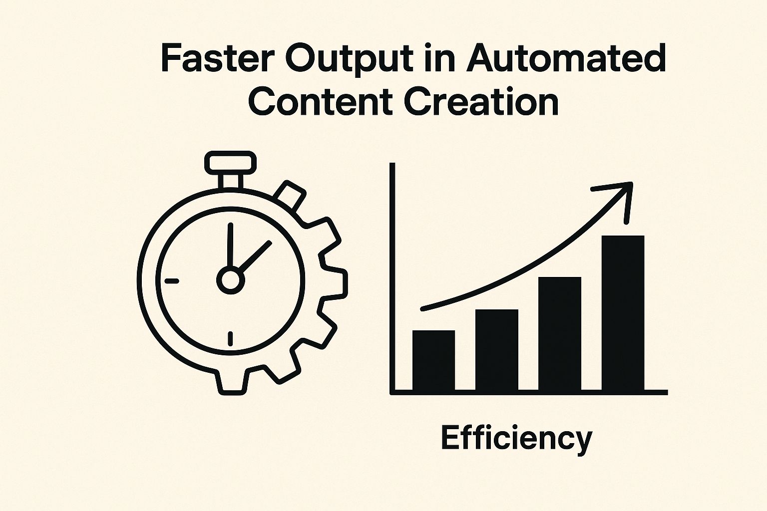 Infographic about automated content creation