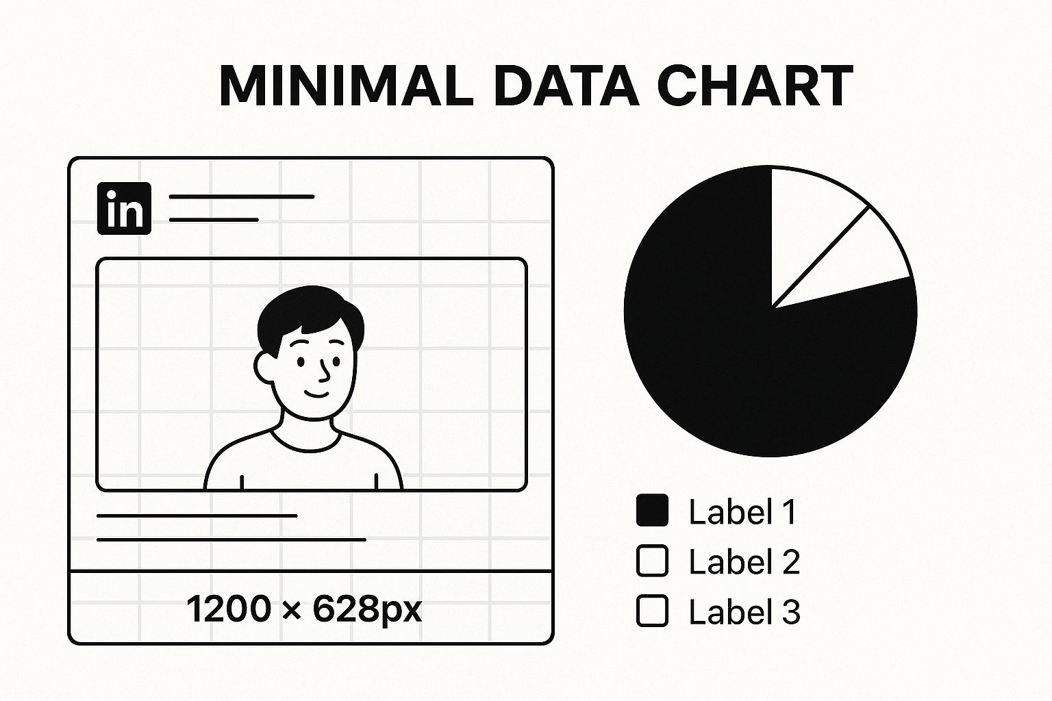 Infographic about linkedin post dimensions
