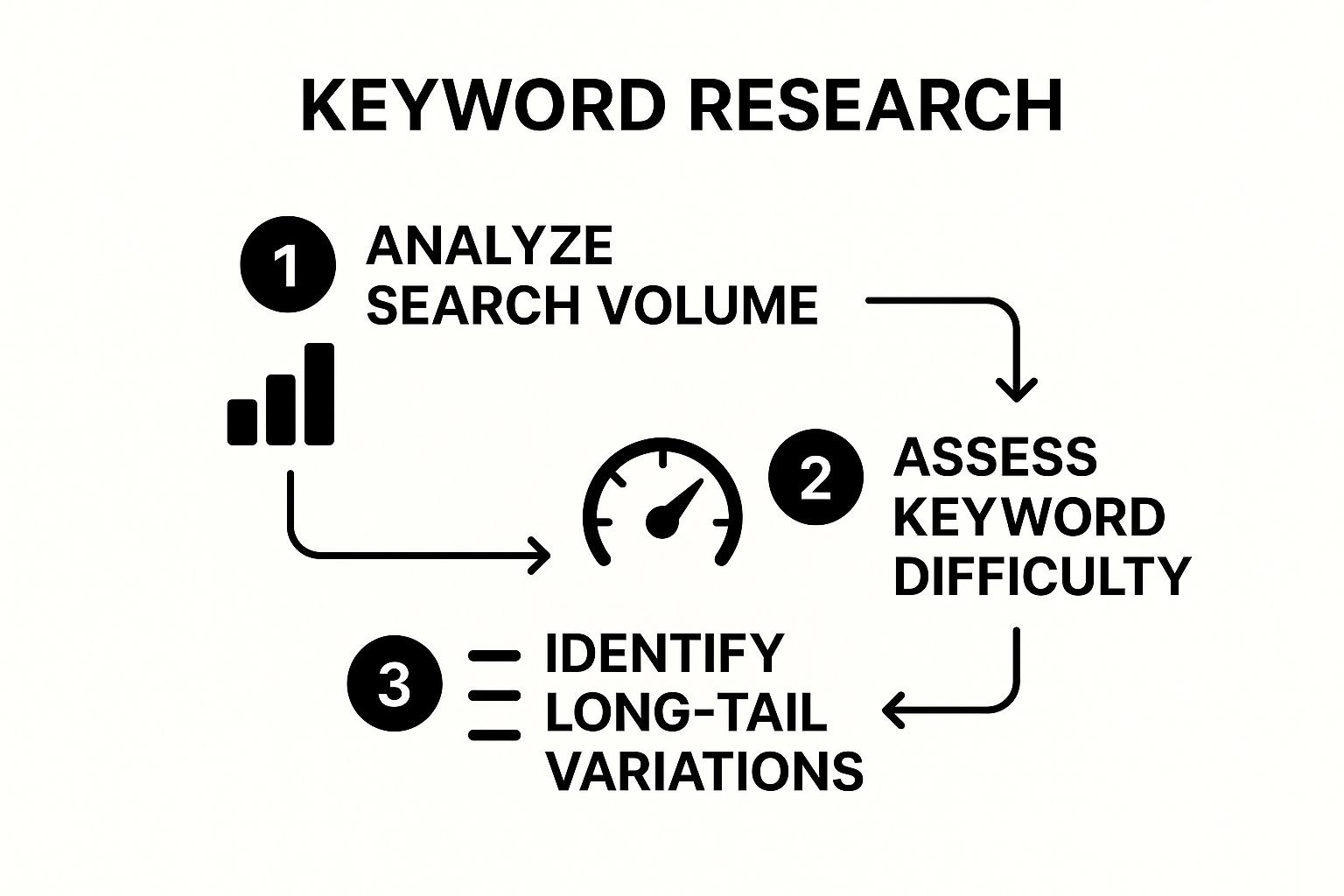 Infographic showing key data about Keyword Research and Optimization