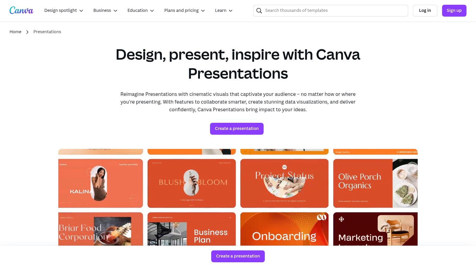 Canva Presentation Templates