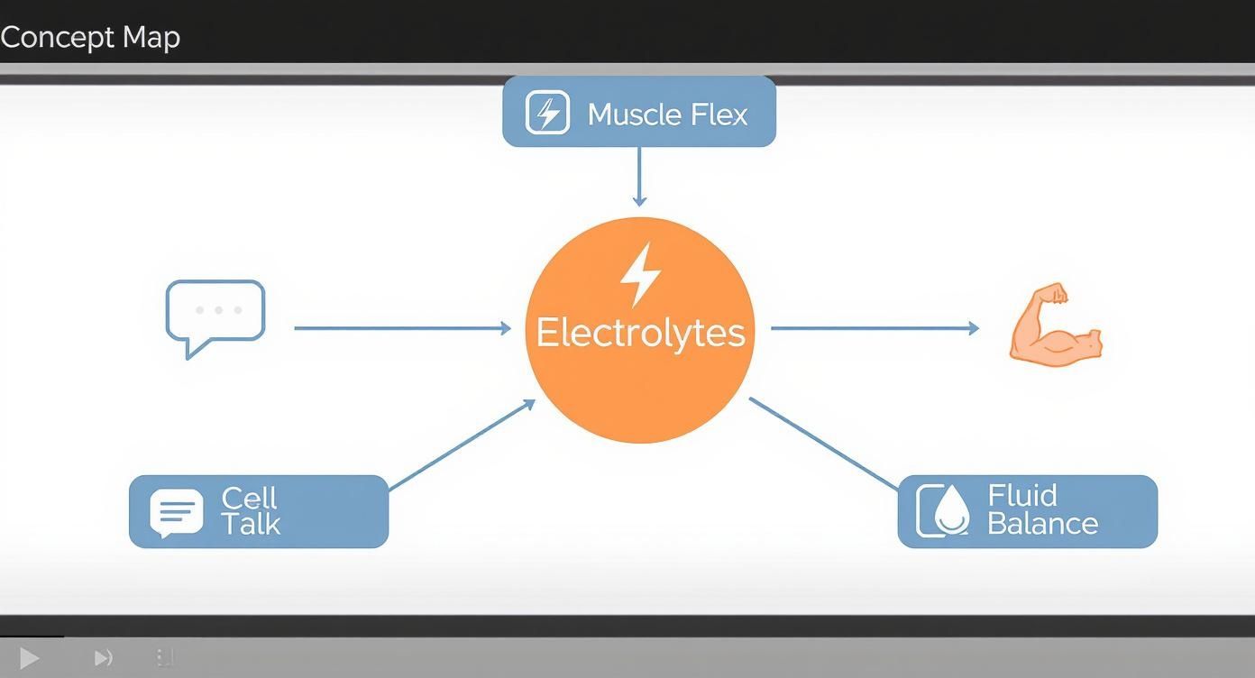 Infographic about what do electrolytes do