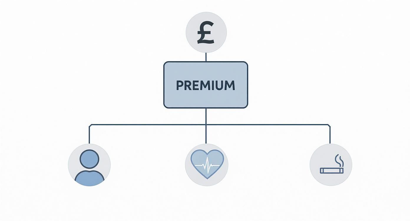Infographic about life insurance cost