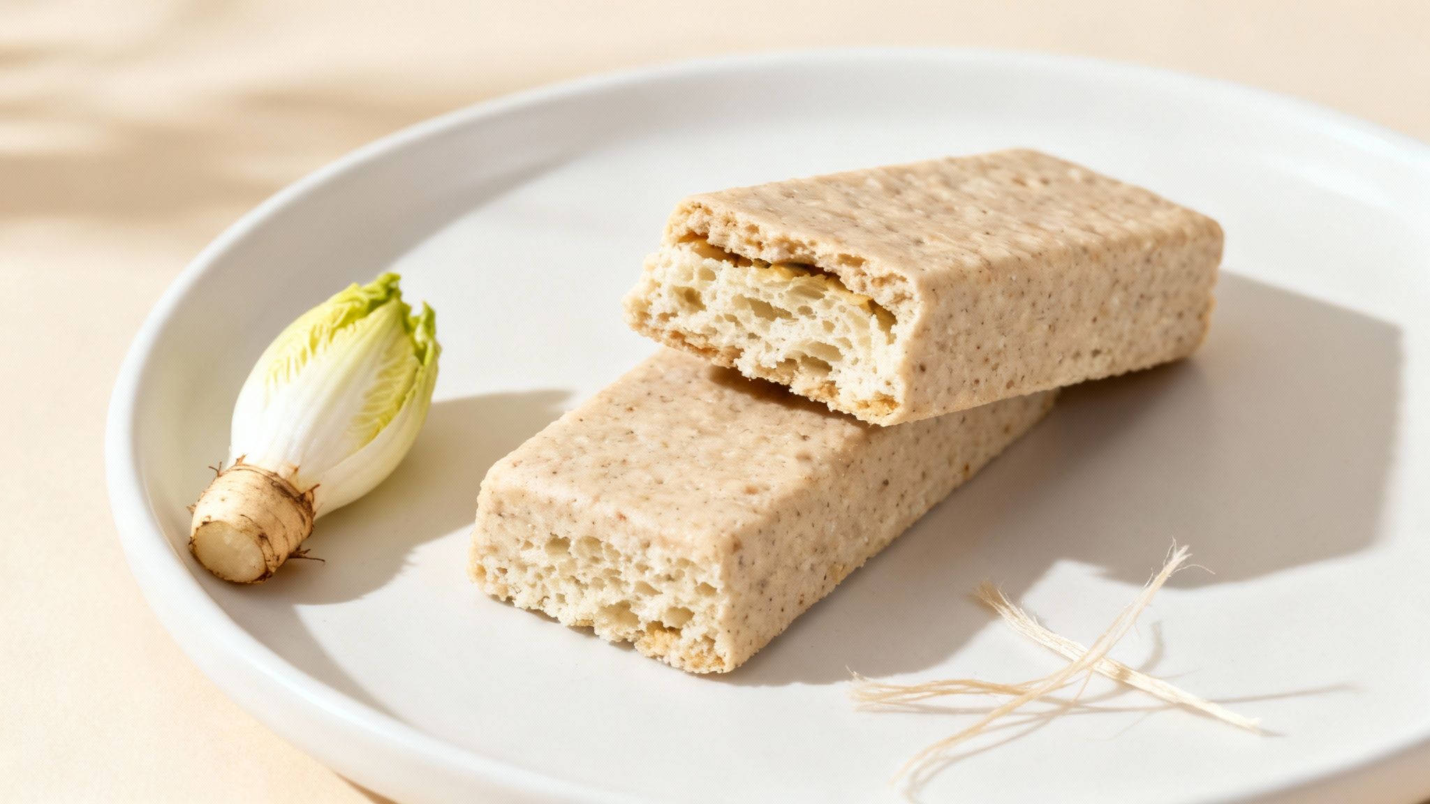 A person scooping white powder, representing bulking agents used in supplements.
