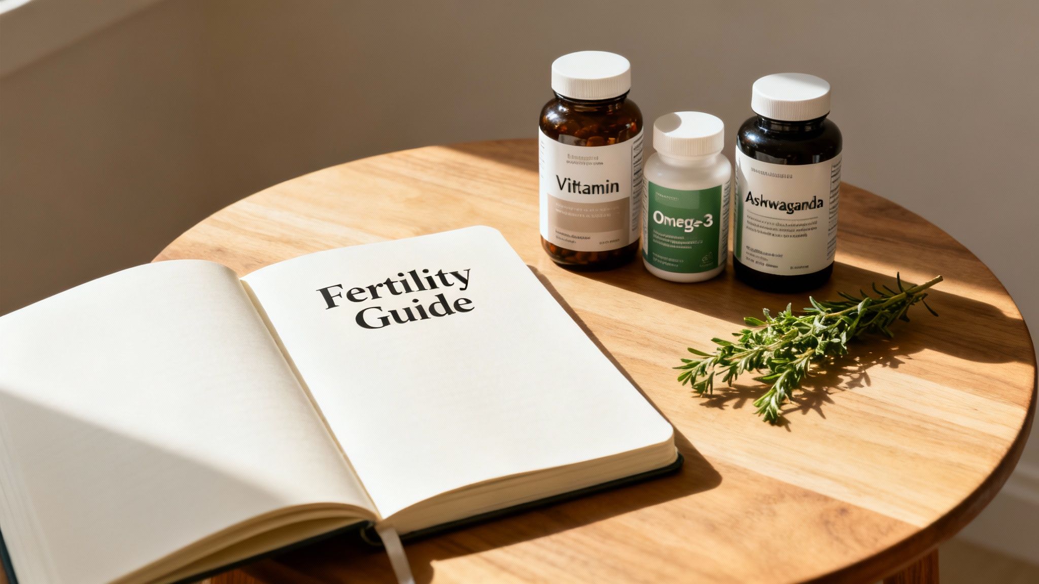 Two smiling women looking at a tablet, representing planning for fertility.