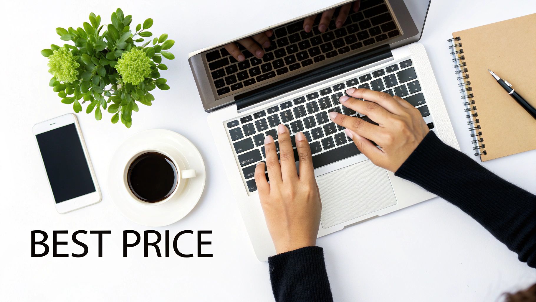 A person filling out a form on a laptop, representing the life insurance application process.