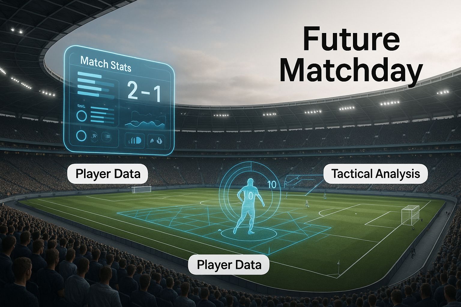 Infographic about future of football tech 2030